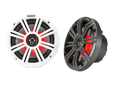 Kicker KM 6.5" LED marine coaxial speaker