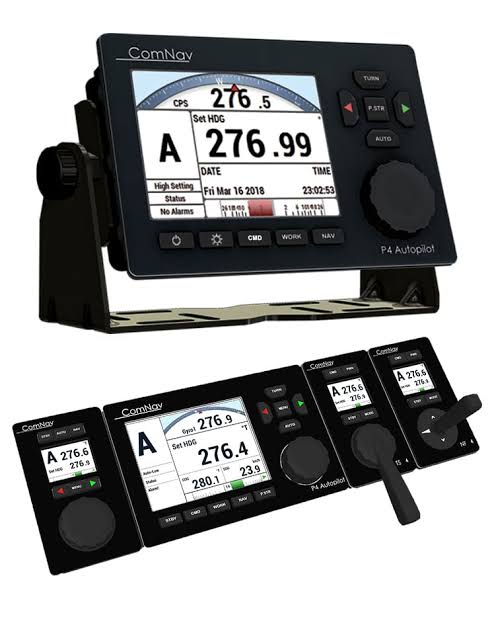 ComNav P4 Autopilot control head with colour TFT display and modular multi-station control panels